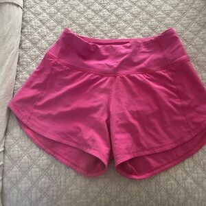 Lululemon Athletica Vibrant Pink Athletic Shorts